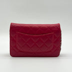 Chanel First Come Served Chain Wallet Lambskin Quilted CC Logo Shoulder — view 2