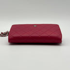 Chanel First Come Served Chain Wallet Lambskin Quilted CC Logo Shoulder — view 5