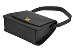Chanel Wild Stitch Handbag Top Handle Lambskin Black Gold — view 6