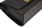 Chanel Wild Stitch Handbag Top Handle Lambskin Black Gold — view 7
