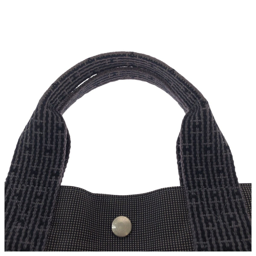 Hermes Her Line Gray Silver Polyamide Polyester Tote — view 5