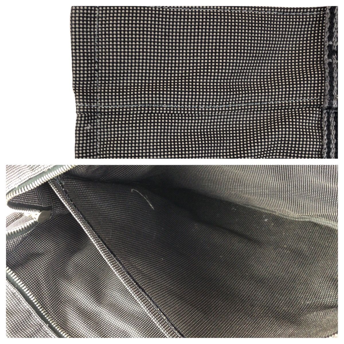 Hermes Her Line Gray Silver Polyamide Polyester Tote — view 6