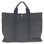 Hermes Her Line Gray Silver Polyamide Polyester Tote — view 2
