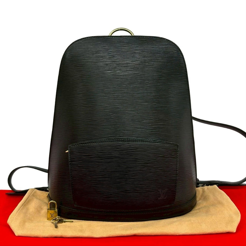 Louis Vuitton with Key Vintage Gobelin Epi Leather Backpack Noir