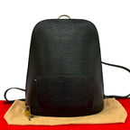 Louis Vuitton with Key Vintage Gobelin Epi Leather Backpack Noir