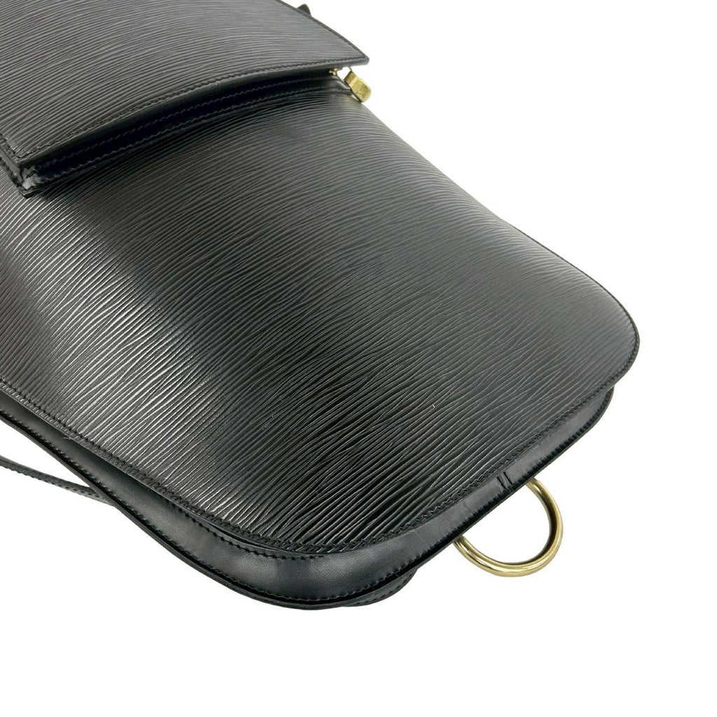Louis Vuitton with Key Vintage Gobelin Epi Leather Backpack Noir — view 4