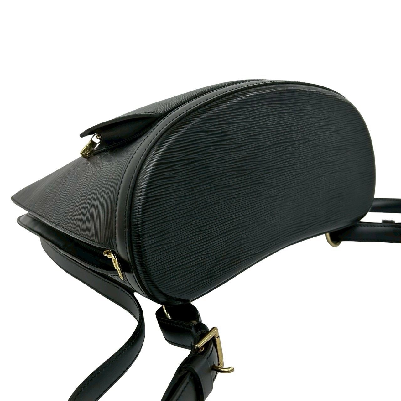 Louis Vuitton with Key Vintage Gobelin Epi Leather Backpack Noir — view 7