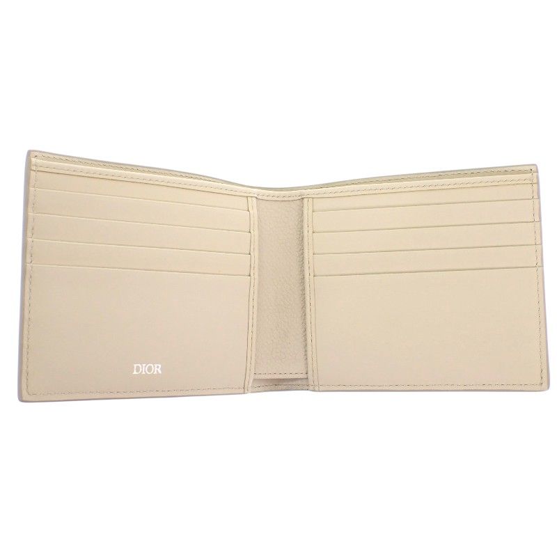 Dior Gravity Bifold Wallet Calf Beige — view 8