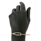 Tiffany & Co Vintage Double Loop Bangle 925 Sterling Silver Bracelet — view 2