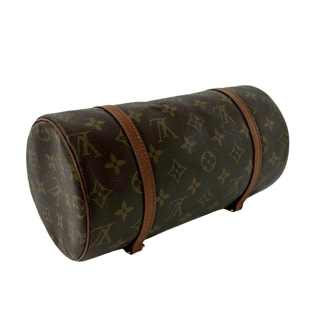 Louis Vuitton Vintage Papillon 25 Monogram Leather Mini Boston Bag Brown — view 7