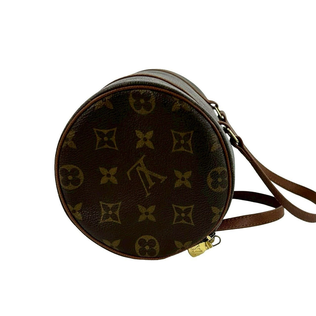 Louis Vuitton Vintage Papillon 25 Monogram Leather Mini Boston Bag Brown — view 6