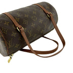 Louis Vuitton Vintage Papillon 25 Monogram Leather Mini Boston Bag Brown — view 4