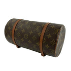 Louis Vuitton Vintage Papillon 25 Monogram Leather Mini Boston Bag Brown — view 8