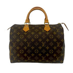 Louis Vuitton Vintage Speedy 30 Monogram Leather Mini Boston Bag Brown — view 3