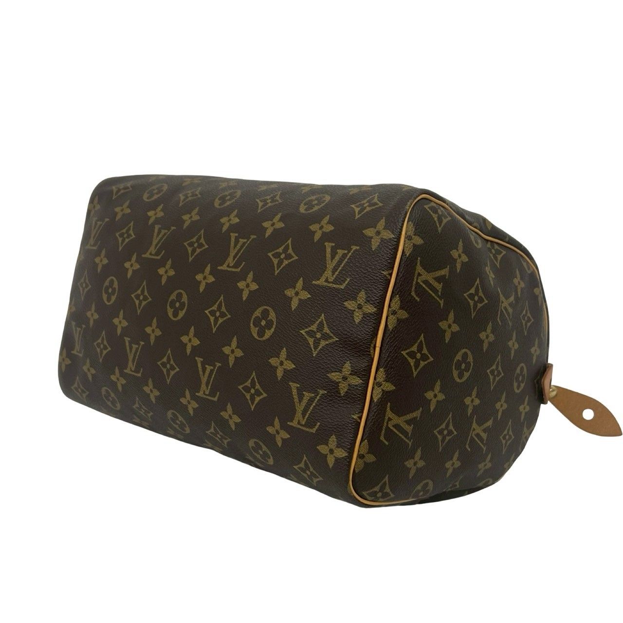 Louis Vuitton Vintage Speedy 30 Monogram Leather Mini Boston Bag Brown — view 8