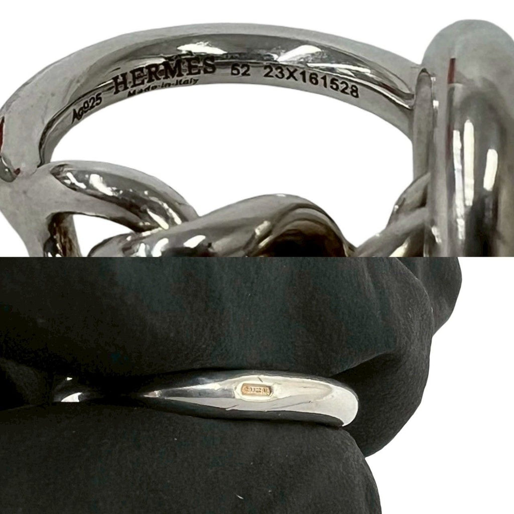 Hermes Croisette Ring 925 Sterling Silver — view 3