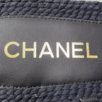 Chanel Cruise Line CC Logo Flat Sandals 39 Black — view 8