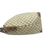 Gucci Vintage Sherry Line GG Logo Leather Tote Boston Bag Brown — view 5