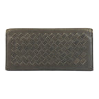Bottega Veneta Intrecciato Gray Leather Wallet Billfold