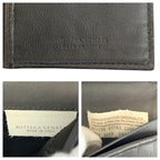 Bottega Veneta Intrecciato Gray Leather Wallet Billfold — view 3