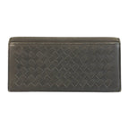 Bottega Veneta Intrecciato Gray Leather Wallet Billfold — view 2