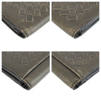 Bottega Veneta Intrecciato Gray Leather Wallet Billfold — view 8