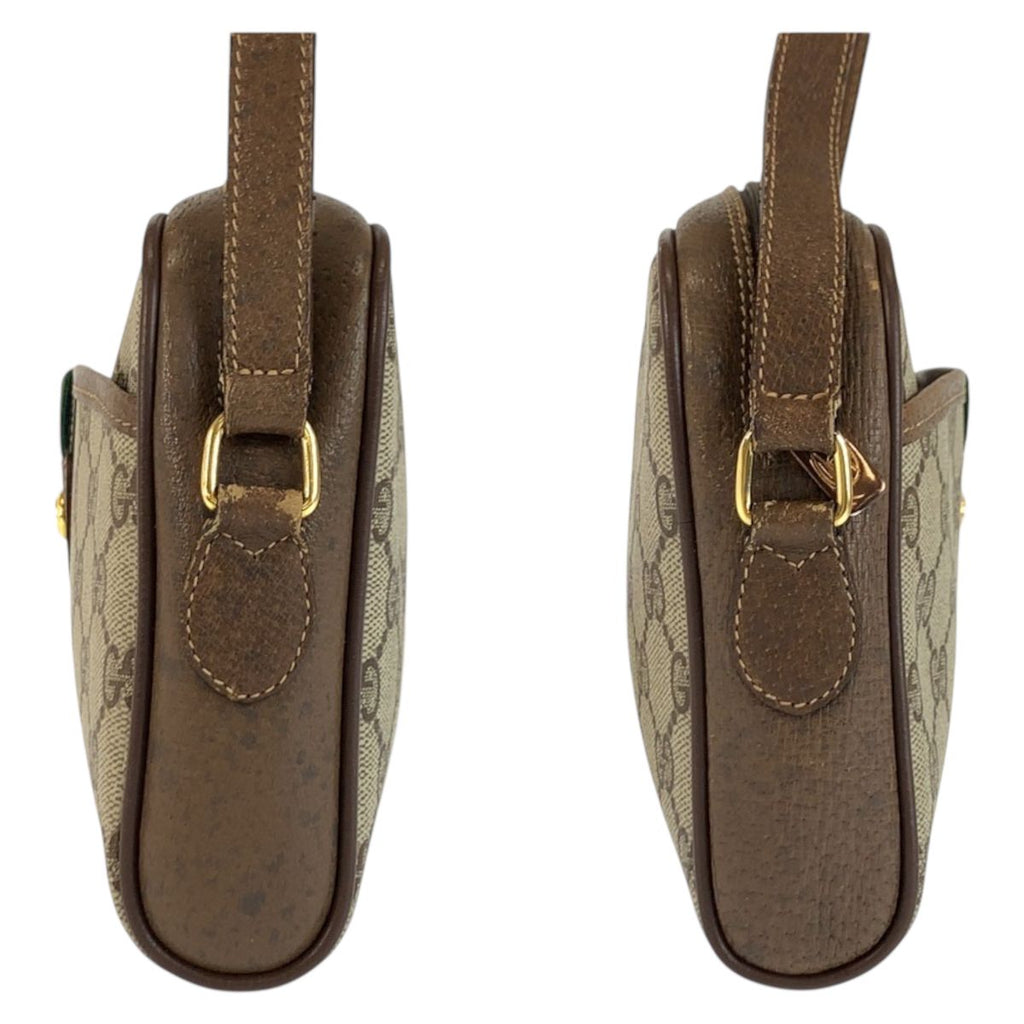 Gucci Vintage Sherry Line Beige GG Supreme Canvas 116 02 089 Shoulder — view 7