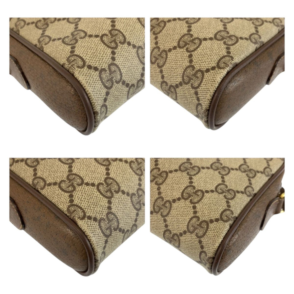 Gucci Vintage Sherry Line Beige GG Supreme Canvas 116 02 089 Shoulder — view 4