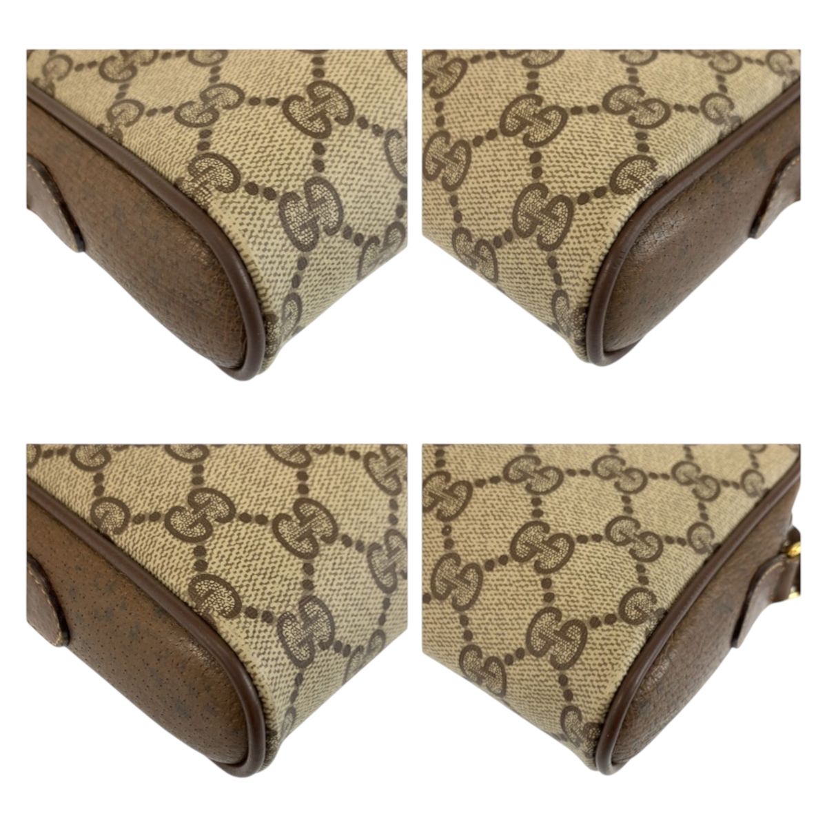 Gucci Vintage Sherry Line Beige GG Supreme Canvas 116 02 089 Shoulder — view 4