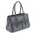 Dior Handbag Trotter Canvas Leather Vintage BO B Navy