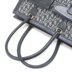 Dior Handbag Trotter Canvas Leather Vintage BO B Navy — view 5