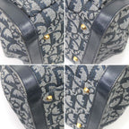 Dior Handbag Trotter Canvas Leather Vintage BO B Navy — view 4