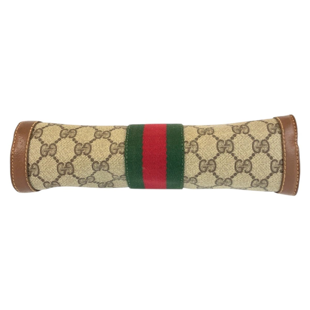 Gucci Vintage Sherry Line Beige GG Supreme Canvas 010 378 Clutch — view 8