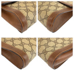 Gucci Vintage Sherry Line Beige GG Supreme Canvas 010 378 Clutch — view 4