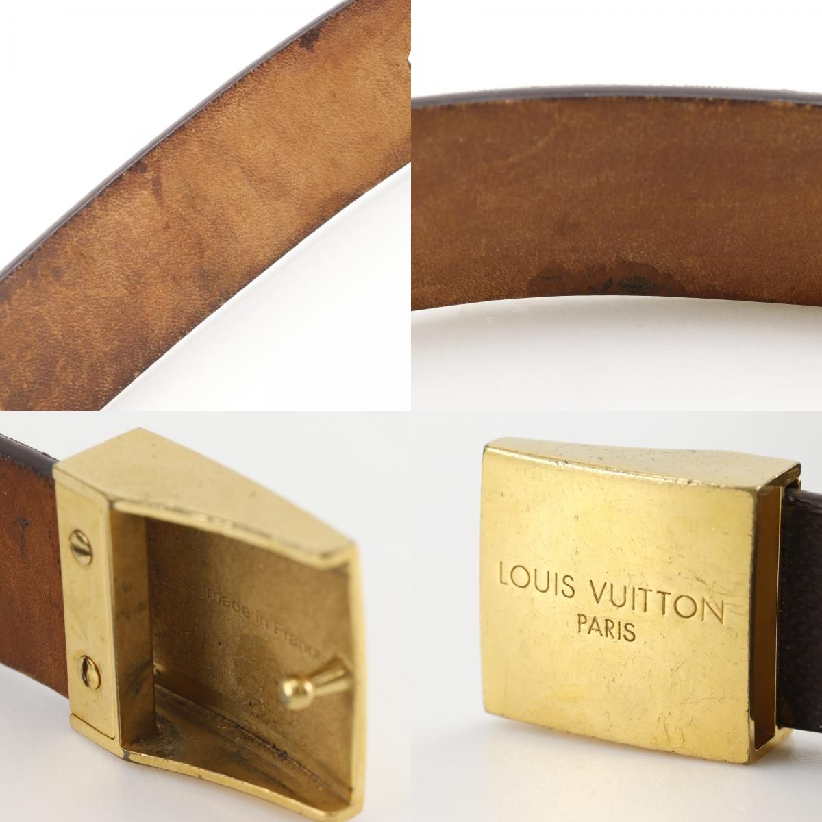 Louis Vuitton Ceinture Carre Monogram Canvas Brown Belt — view 9