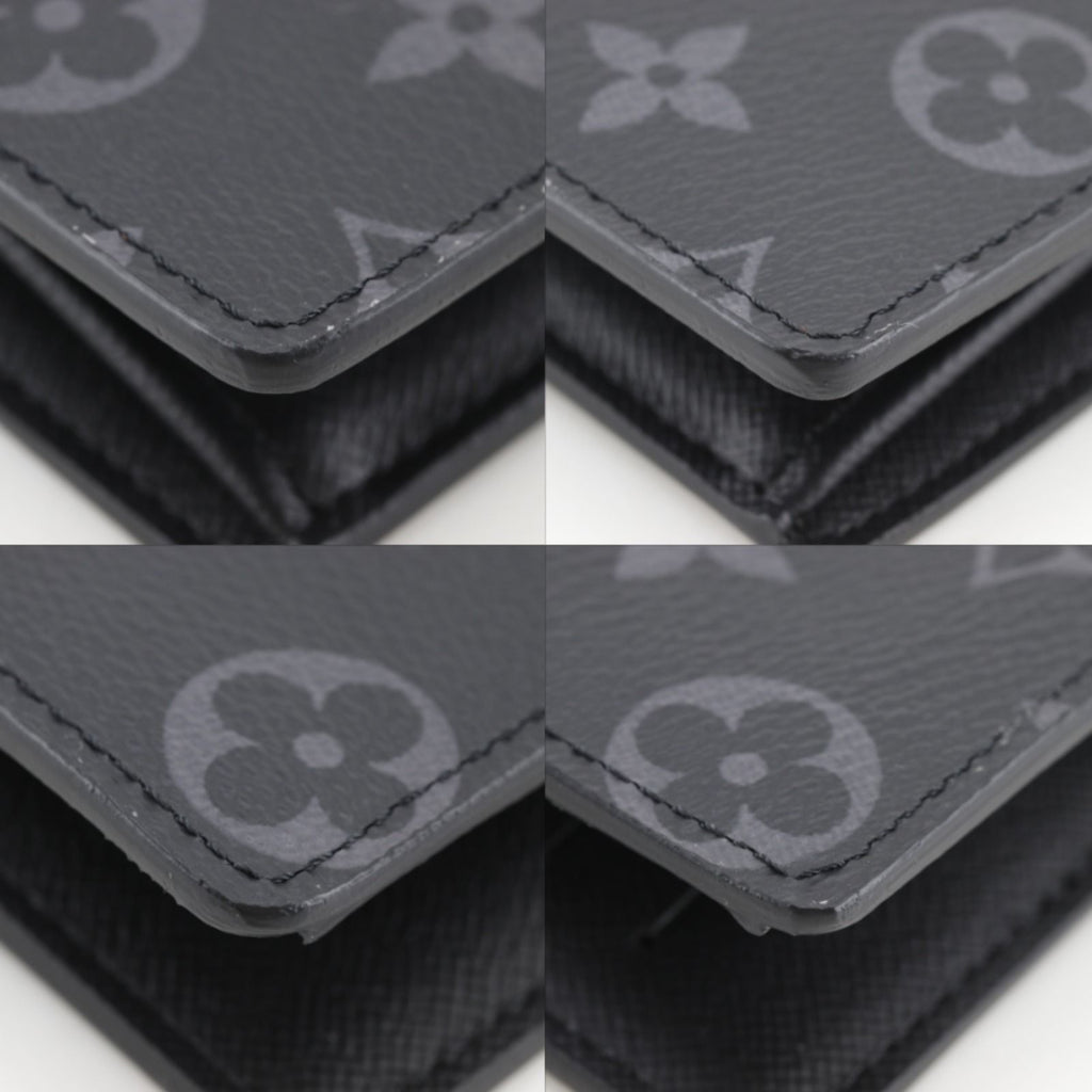 Louis Vuitton Portefeuille Brazza Monogram Eclipse Black Wallet — view 4