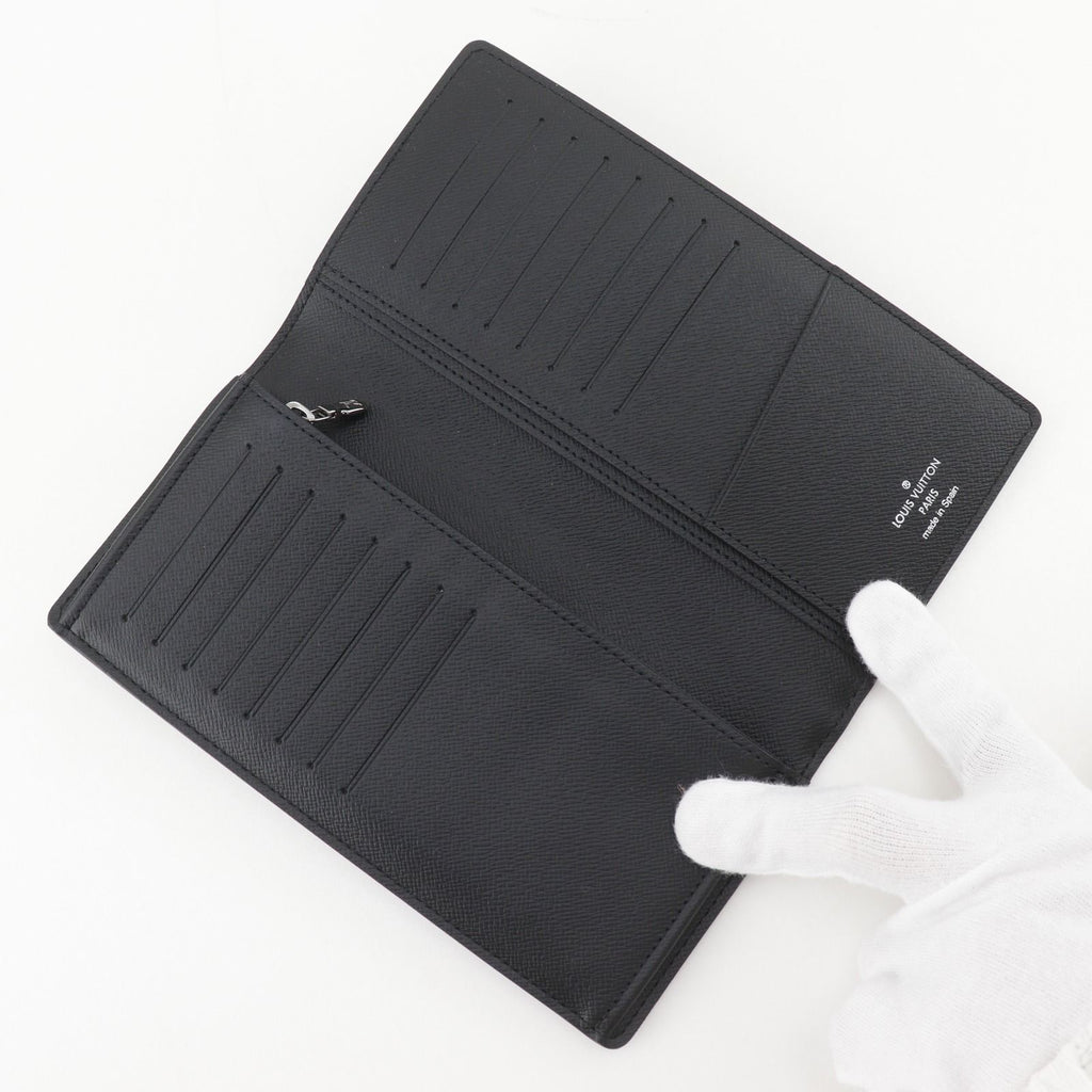 Louis Vuitton Portefeuille Brazza Monogram Eclipse Black Wallet — view 5