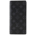 Louis Vuitton Portefeuille Brazza Monogram Eclipse Black Wallet
