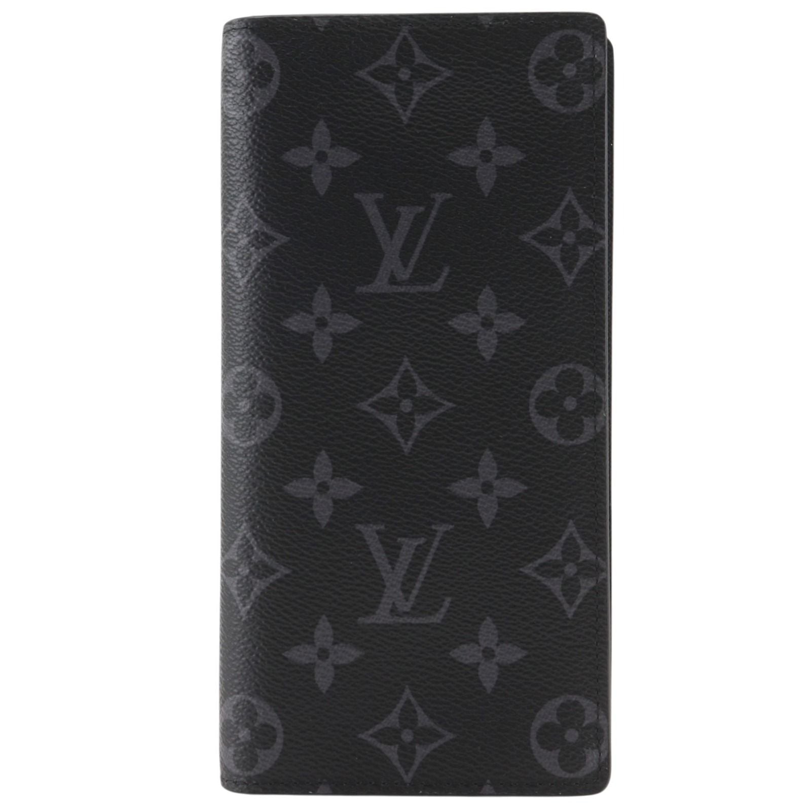 Louis Vuitton Portefeuille Brazza Monogram Eclipse Black Wallet
