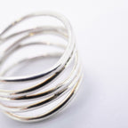 Tiffany & Co Ring Wave Row 925 Sterling Silver — view 9