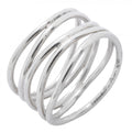 Tiffany & Co Ring Wave Row 925 Sterling Silver