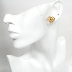 Dior Earrings Heart Motif Gold Plated — view 5