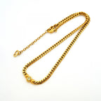 Dior Necklace Gold Plated Rhinestone — view 3
