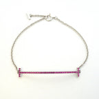 Tiffany & Co Bracelet T Smile 18k White Gold Pink Saffiano — view 3