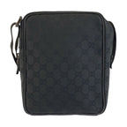 Gucci Black GG Canvas Shoulder Bag Pochette — view 2