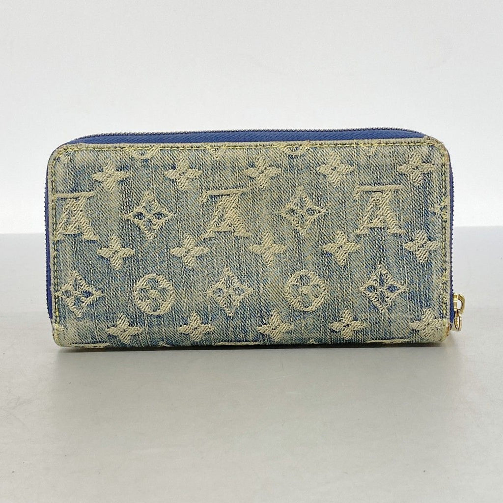 Louis Vuitton Wallet Monogram Denim Zippy Blue — view 8