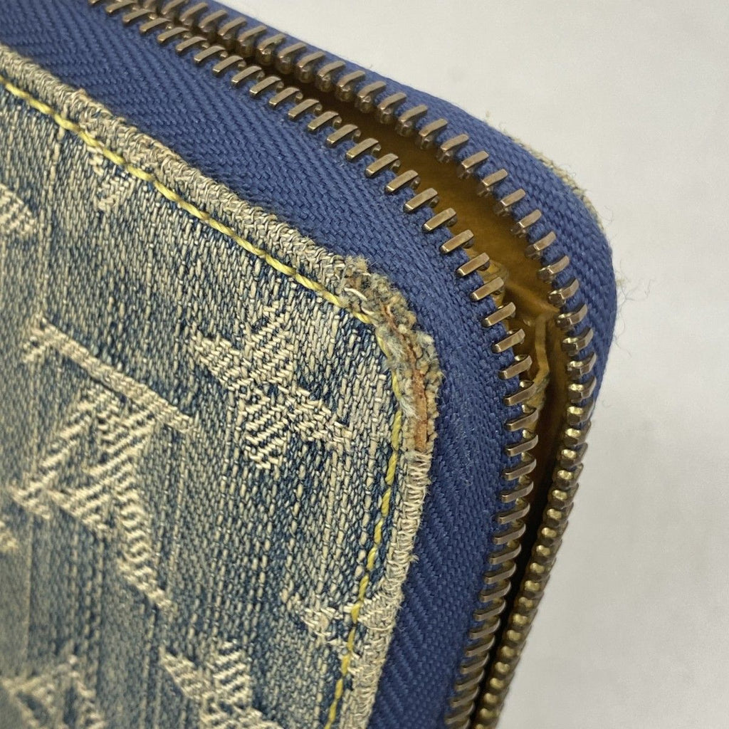 Louis Vuitton Wallet Monogram Denim Zippy Blue — view 5