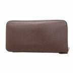 Hermes Wallet Azap Long Silk in Veau Ebene Silver