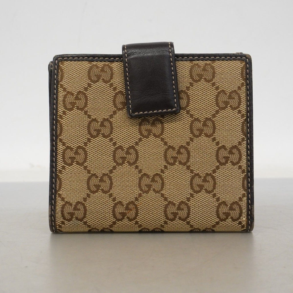 Gucci Wallet GG Canvas Beige Gold — view 9
