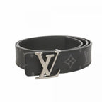 Louis Vuitton Belt Monogram Eclipse Ceinture LV Initial Black